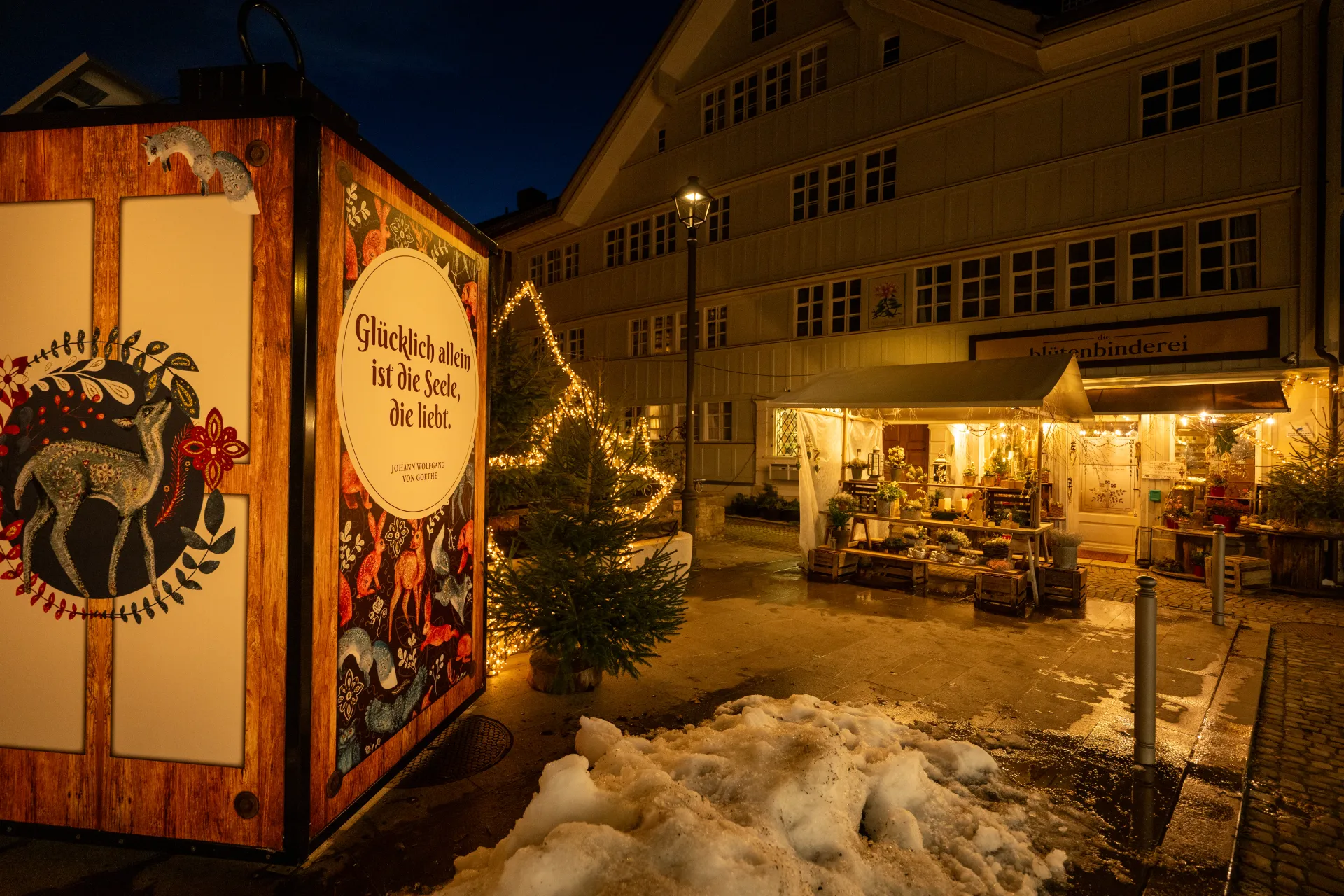 Warme Laternenlichter